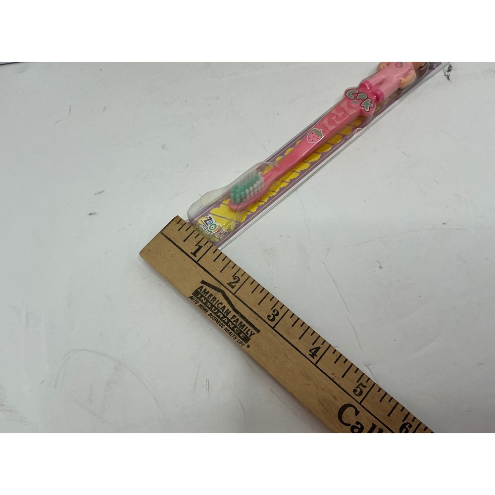 Cabbage Patch Kids Y2K Toothbrush Zooth Pink Strawberry Character Soft NWT - Picture 7 of 8